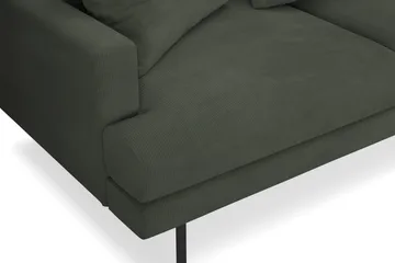 Menard 4-sits Högervänd L-formad Djup Schäslongsoffa i Manchester - Mörkgrön - Möbler - Soffa - Divansoffor & schäslongsoffa