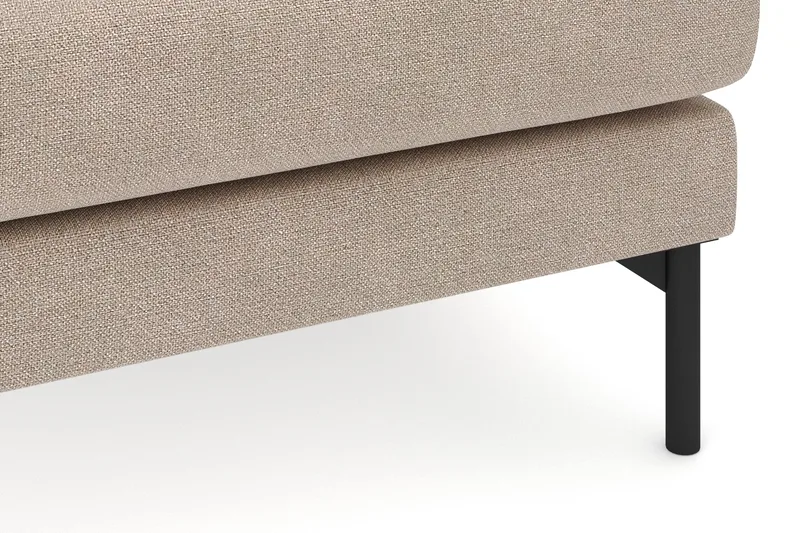 Menard 4-sits Högervänd L-formad Djup Schäslongsoffa i Tyg - Beige - Möbler - Soffa - Divansoffor & schäslongsoffa