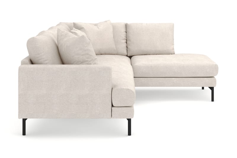 Menard 4-sits Högervänd L-formad Djup Schäslongsoffa i Tyg - Beige - Möbler - Soffa - Divansoffor & schäslongsoffa