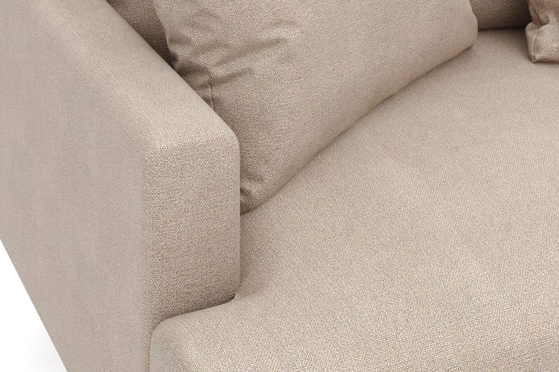 Menard 4-sits Högervänd L-formad Djup Schäslongsoffa i Tyg - Beige - Möbler - Soffa - Divansoffor & schäslongsoffa