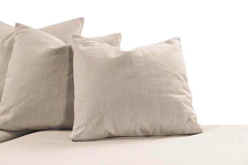 Menard 4-sits Högervänd L-formad Djup Schäslongsoffa i Tyg - Beige - Möbler - Soffa - Divansoffor & schäslongsoffa