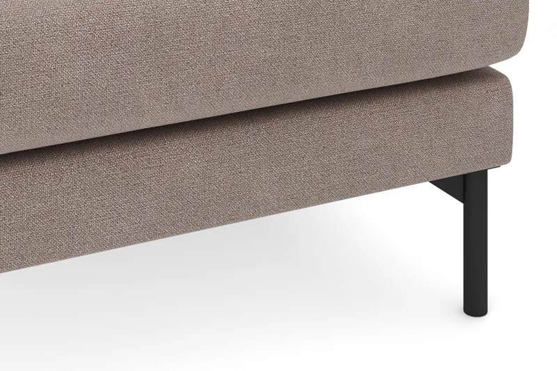 Menard 4-sits Högervänd L-formad Djup Schäslongsoffa i Tyg - Brun - Möbler - Soffa - Divansoffor & schäslongsoffa