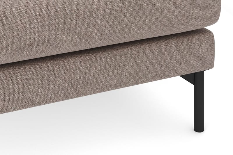 Menard 4-sits Högervänd L-formad Djup Schäslongsoffa i Tyg - Brun - Möbler - Soffa - Divansoffor & schäslongsoffa