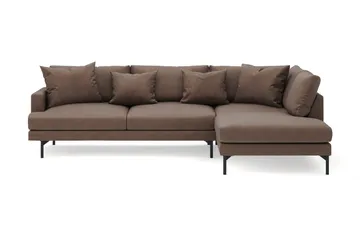 Menard 4-sits Högervänd L-formad Djup Schäslongsoffa i Tyg