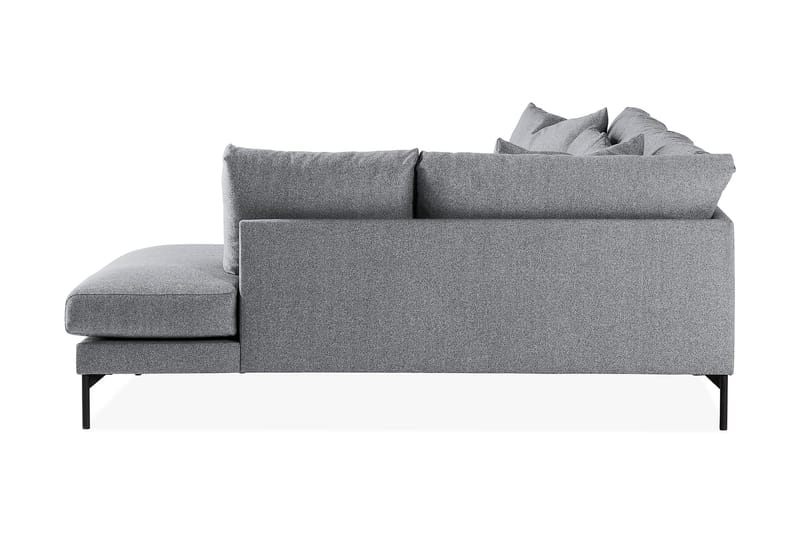 Menard 4-sits Högervänd L-formad Djup Schäslongsoffa i Tyg - Grå - Möbler - Soffa - Divansoffor & schäslongsoffa