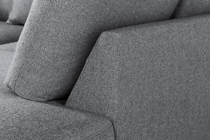 Menard 4-sits Högervänd L-formad Djup Schäslongsoffa i Tyg - Grå - Möbler - Soffa - Divansoffor & schäslongsoffa