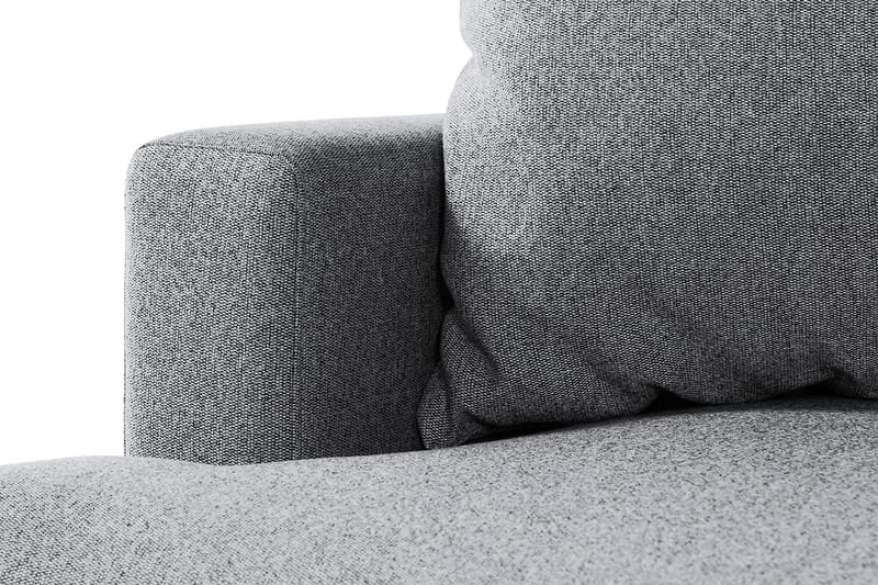 Menard 4-sits Högervänd L-formad Djup Schäslongsoffa i Tyg - Grå - Möbler - Soffa - Divansoffor & schäslongsoffa