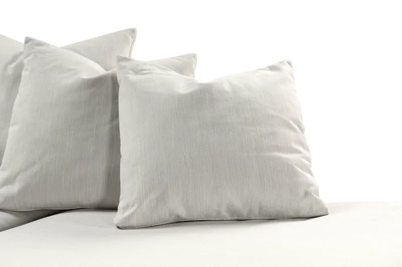 Menard 4-sits Högervänd L-formad Djup Schäslongsoffa i Tyg - Ljusgrå - Möbler - Soffa - Divansoffor & schäslongsoffa