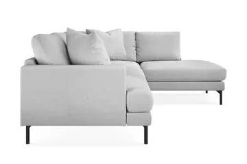 Menard 4-sits Högervänd L-formad Djup Schäslongsoffa i Tyg - Ljusgrå - Möbler - Soffa - Divansoffor & schäslongsoffa