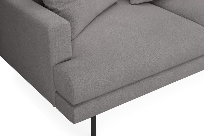 Menard 4-sits Högervänd L-formad Djup Schäslongsoffa i Tyg - Mörkgrå - Möbler - Soffa - Divansoffor & schäslongsoffa