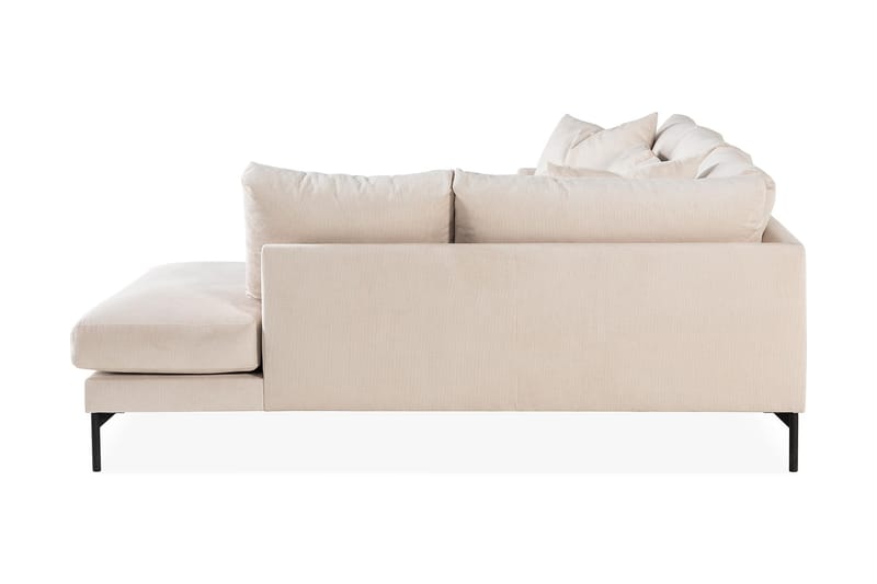 Menard 4-sits Högervänd L-formad Schäslongsoffa i Manchester - Beige - Möbler - Soffa - Divansoffor & schäslongsoffa