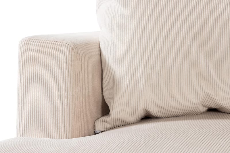 Menard 4-sits Högervänd L-formad Schäslongsoffa i Manchester - Beige - Möbler - Soffa - Divansoffor & schäslongsoffa