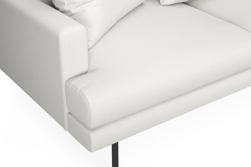 Menard 4-sits Högervänd L-formad Schäslongsoffa i Tyg - Vit - Möbler - Soffa - Divansoffor & schäslongsoffa