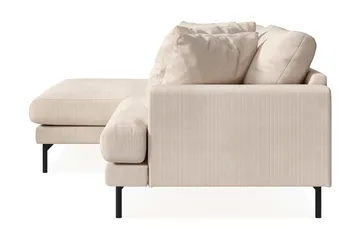 Menard 4-sits Vänstervänd L-formad Divansoffa i Manchester - Beige - Möbler - Soffa - Divansoffor & schäslongsoffa - 4 sits soffa med divan