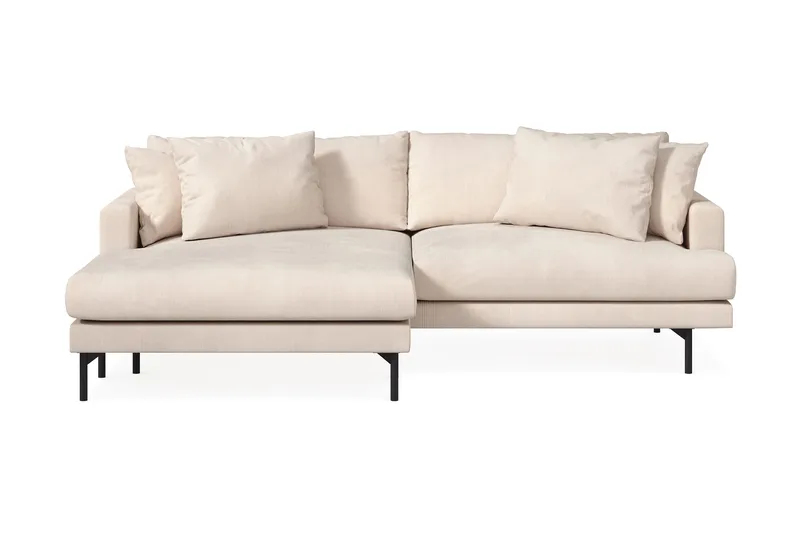 Menard 4-sits Vänstervänd L-formad Divansoffa i Manchester, Beige