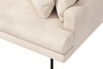 Menard 4-sits Vänstervänd L-formad Divansoffa i Manchester - Beige - Möbler - Soffa - Divansoffor & schäslongsoffa - 4 sits soffa med divan