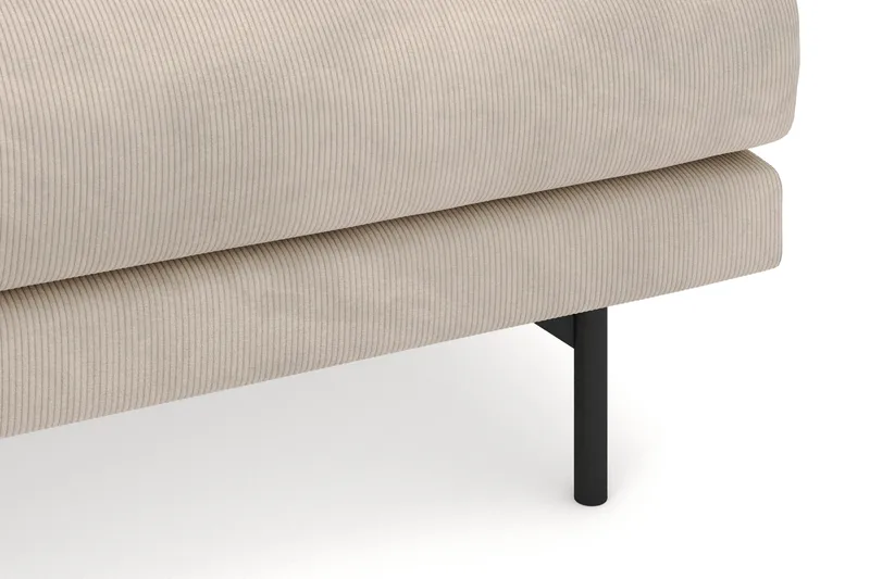 Menard 4-sits Vänstervänd L-formad Divansoffa i Manchester - Greige - Möbler - Soffa - Divansoffor & schäslongsoffa