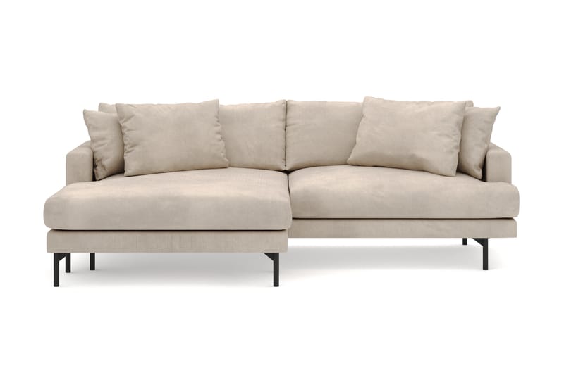 Menard 4-sits Vänstervänd L-formad Divansoffa i Manchester - Greige - Möbler - Soffa - Divansoffor & schäslongsoffa