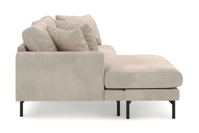 Menard 4-sits Vänstervänd L-formad Divansoffa i Manchester - Greige - Möbler - Soffa - Divansoffor & schäslongsoffa