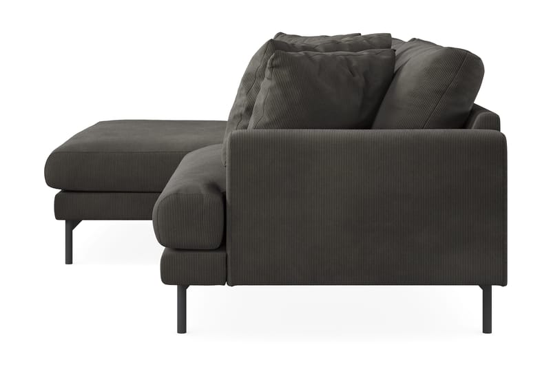 Menard 4-sits Vänstervänd L-formad Divansoffa i Manchester - Mörkgrå - Möbler - Soffa - Divansoffor & schäslongsoffa - 4 sits soffa med divan
