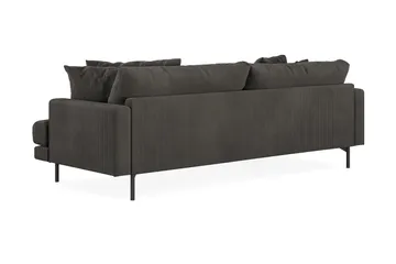 Menard 4-sits Vänstervänd L-formad Divansoffa i Manchester - Mörkgrå - Möbler - Soffa - Divansoffor & schäslongsoffa - 4 sits soffa med divan