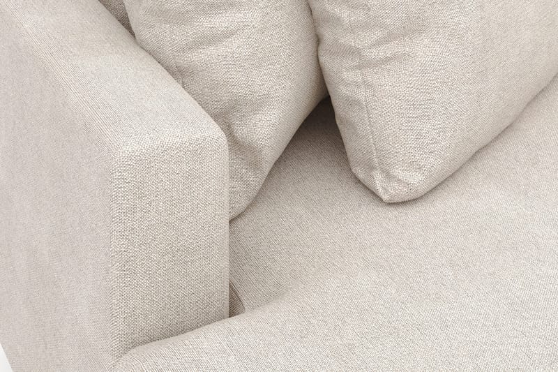 Menard 4-sits Vänstervänd L-formad Divansoffa i Tyg - Beige - Möbler - Soffa - Divansoffor & schäslongsoffa