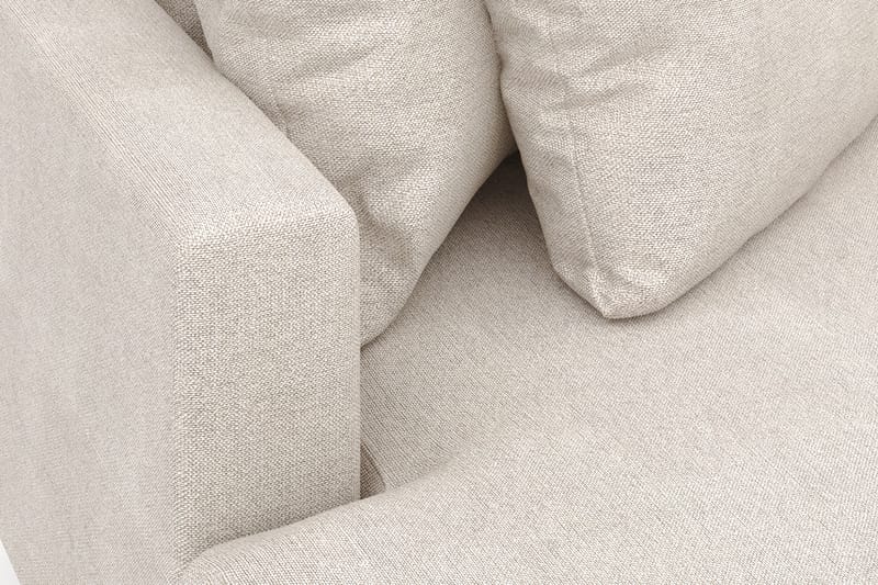 Menard 4-sits Vänstervänd L-formad Divansoffa i Tyg - Beige - Möbler - Soffa - Divansoffor & schäslongsoffa