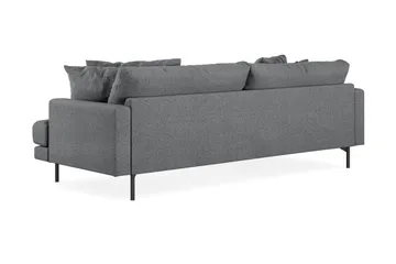 Menard 4-sits Vänstervänd L-formad Divansoffa i Tyg - Mörkgrå - Möbler - Soffa - Divansoffor & schäslongsoffa - 4 sits soffa med divan