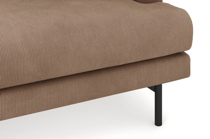 Menard 4-sits Vänstervänd L-formad Djup Divansoffa i Manchester - Brun - Möbler - Soffa - Divansoffor & schäslongsoffa