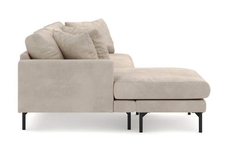 Menard 4-sits Vänstervänd L-formad Djup Divansoffa i Manchester - Greige - Möbler - Soffa - Divansoffor & schäslongsoffa