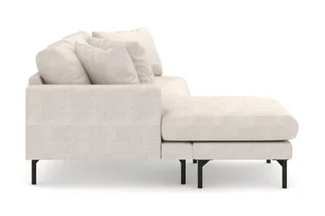 Menard 4-sits Vänstervänd L-formad Djup Divansoffa i Tyg - Beige - Möbler - Soffa - Divansoffor & schäslongsoffa