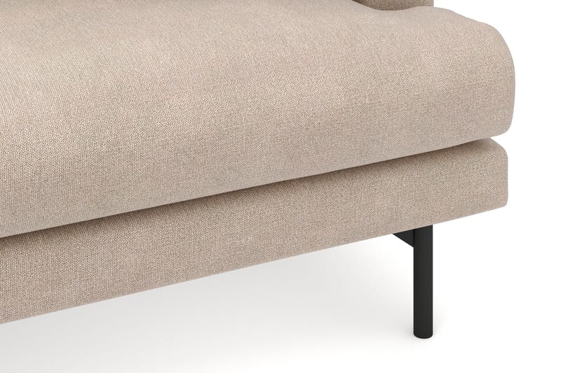 Menard 4-sits Vänstervänd L-formad Djup Divansoffa i Tyg - Beige - Möbler - Soffa - Divansoffor & schäslongsoffa