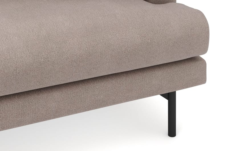 Menard 4-sits Vänstervänd L-formad Djup Divansoffa i Tyg - Brun - Möbler - Soffa - Divansoffor & schäslongsoffa