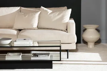 Menard 4-sits Vänstervänd L-formad Djup Schäslongsoffa i Manchester - Beige - Möbler - Soffa - Divansoffor & schäslongsoffa
