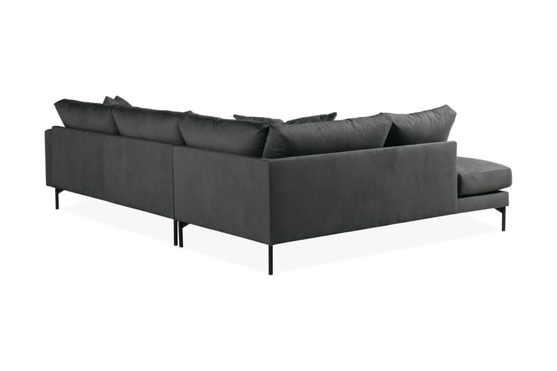 Menard 4-sits Vänstervänd L-formad Djup Schäslongsoffa i Manchester - Grå - Möbler - Soffa - Divansoffor & schäslongsoffa