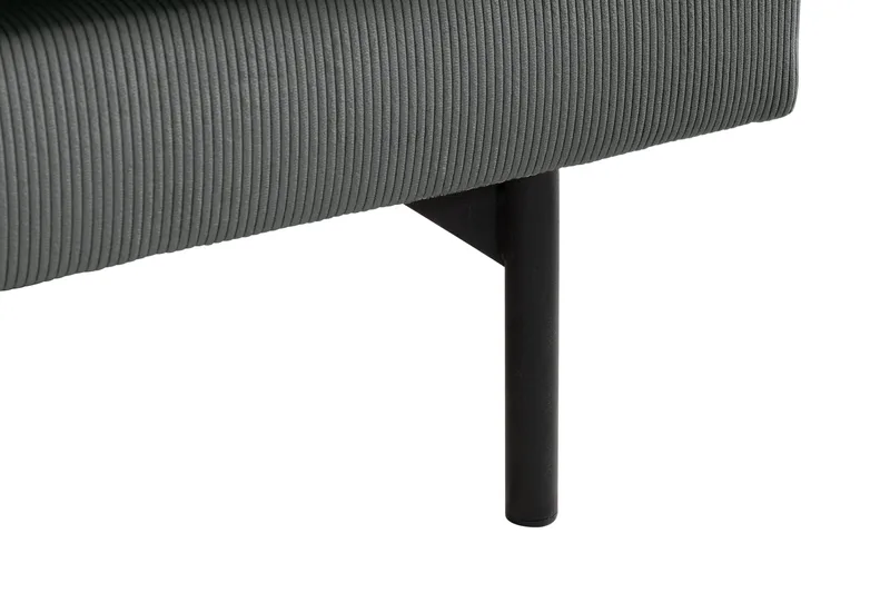 Menard 4-sits Vänstervänd L-formad Djup Schäslongsoffa i Manchester - Grå - Möbler - Soffa - Divansoffor & schäslongsoffa