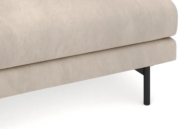 Menard 4-sits Vänstervänd L-formad Djup Schäslongsoffa i Manchester - Greige - Möbler - Soffa - Divansoffor & schäslongsoffa