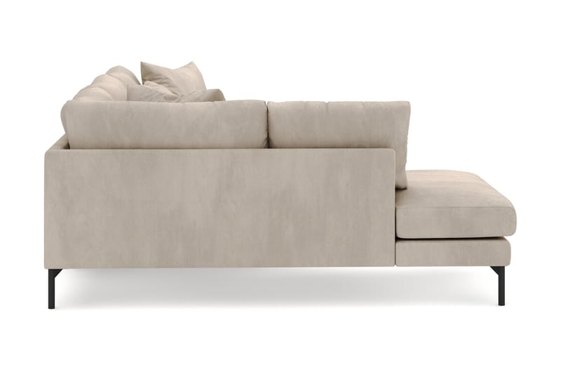 Menard 4-sits Vänstervänd L-formad Djup Schäslongsoffa i Manchester - Greige - Möbler - Soffa - Divansoffor & schäslongsoffa