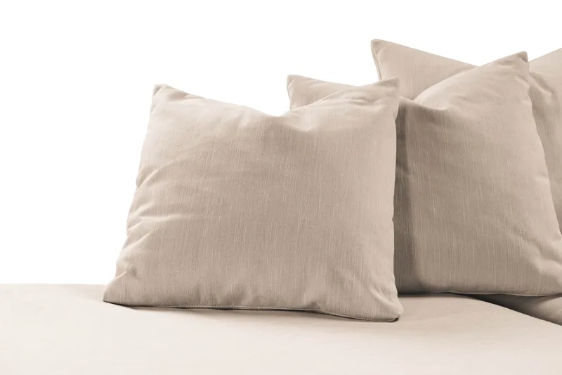 Menard 4-sits Vänstervänd L-formad Schäslongsoffa i Tyg - Beige - Möbler - Soffa - Divansoffor & schäslongsoffa