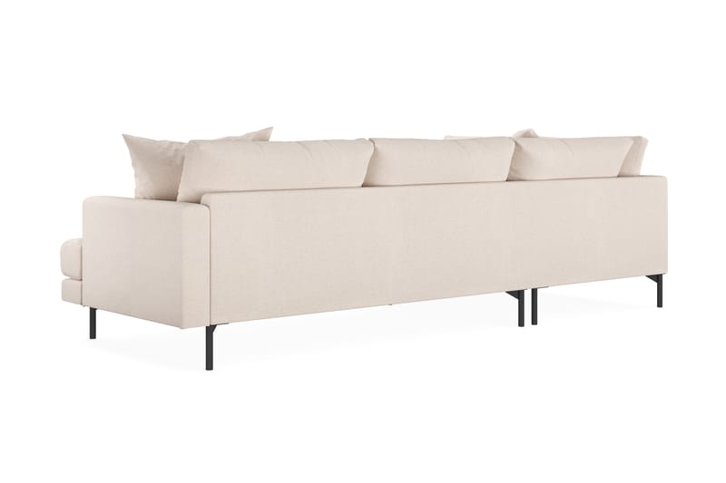 Menard 4-sits Vänstervänd L-formad Djup Schäslongsoffa i Tyg - Beige - Möbler - Soffa - Divansoffor & schäslongsoffa
