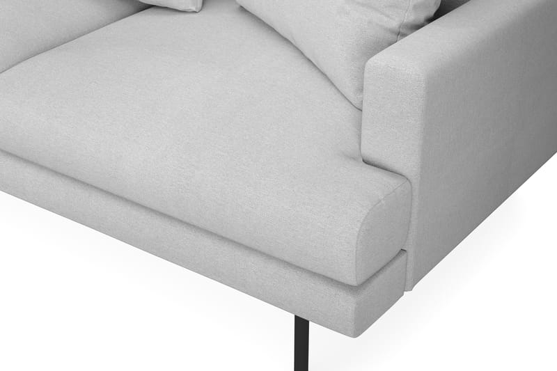 Menard 4-sits Vänstervänd L-formad Djup Schäslongsoffa i Tyg - Ljusgrå - Möbler - Soffa - Divansoffor & schäslongsoffa