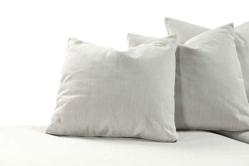 Menard 4-sits Vänstervänd L-formad Schäslongsoffa i Tyg - Ljusgrå - Möbler - Soffa - Divansoffor & schäslongsoffa