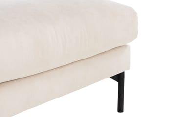 Menard 4-sits Vänstervänd L-formad Schäslongsoffa + Fotpall i Manchester - Beige - Möbler - Soffa - Divansoffor & schäslongsoffa