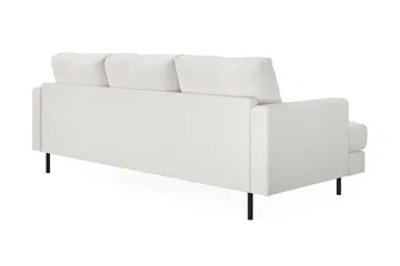 Menard Compact 3-sits Högervänd L-formad Divansoffa i Bouclé - Vit - Möbler - Soffa - Divansoffor & schäslongsoffa