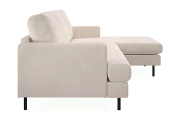 Menard Compact 3-sits Högervänd L-formad Divansoffa i Manchester - Beige - Möbler - Soffa - Divansoffor & schäslongsoffa