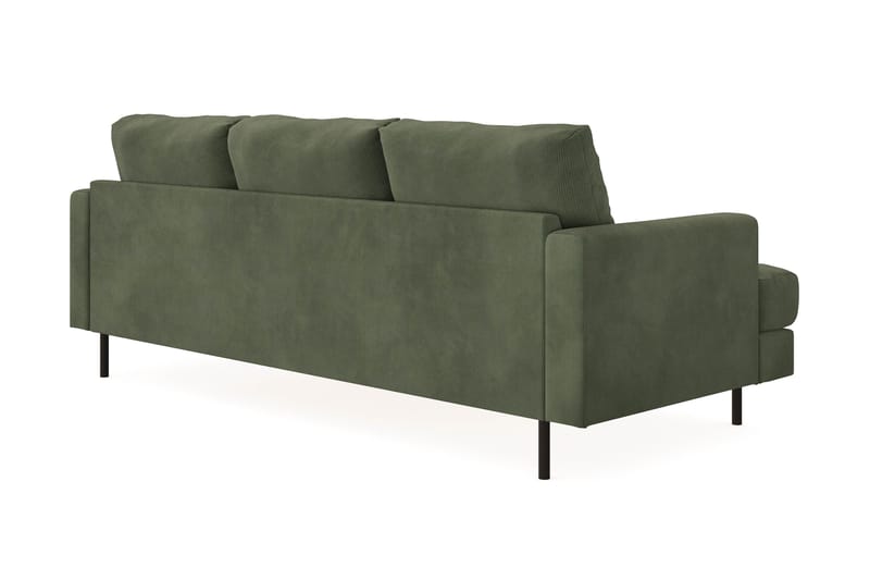 Menard Compact 3-sits Högervänd L-formad Divansoffa i Manchester - Grön - Möbler - Soffa - Divansoffor & schäslongsoffa