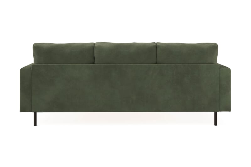 Menard Compact 3-sits Högervänd L-formad Divansoffa i Manchester - Grön - Möbler - Soffa - Divansoffor & schäslongsoffa