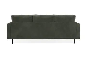 Menard Compact 3-sits Högervänd L-formad Divansoffa i Manchester - Mörkgrön - Möbler - Soffa - Divansoffor & schäslongsoffa