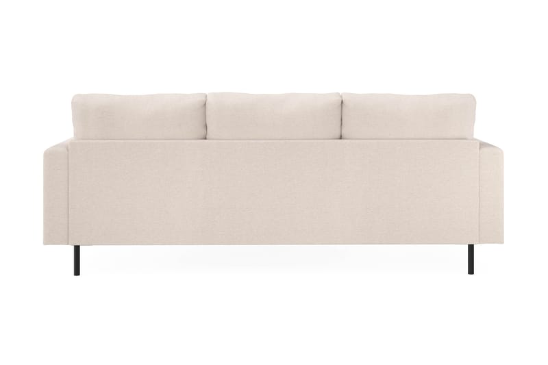 Menard Compact 3-sits Högervänd L-formad Divansoffa i Tyg - Beige - Möbler - Soffa - Divansoffor & schäslongsoffa