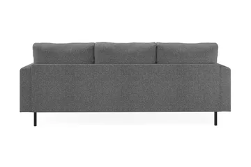 Menard Compact 3-sits Högervänd L-formad Divansoffa i Tyg - Mörkgrå - Möbler - Soffa - Divansoffor & schäslongsoffa